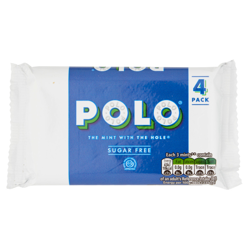POLO SUGAR FREE MINT TUBE 4PK 133.6G