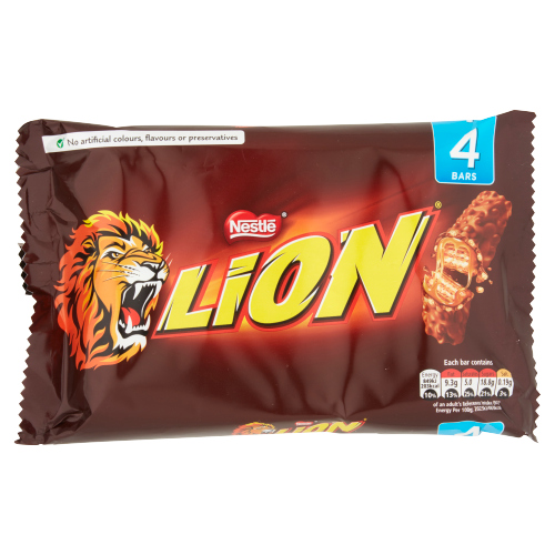 LION MILK CHOCOLATE BAR 4PK 168G