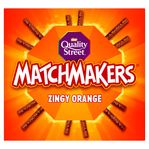 QUALITY STREET MATCHMAKERS ZINGY ORANGE CHOCOLATE BOX 120G