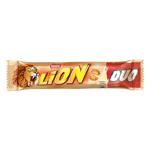 LION WHITE CHOCOLATE DUO BAR 28X 2PK 60G