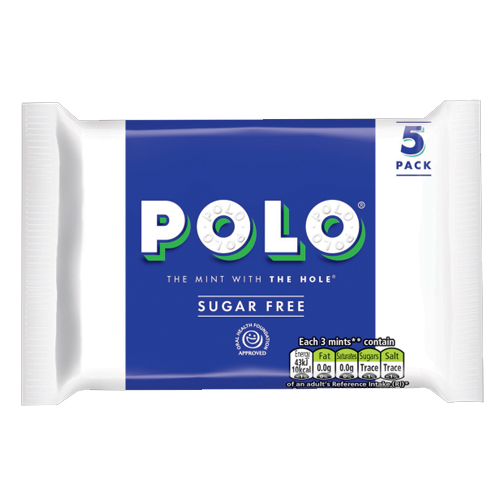 POLO SUGAR FREE MINT TUBE 5PK 122.5G