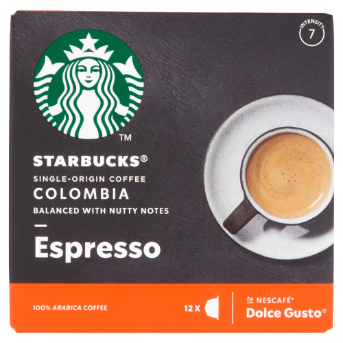 STARBUCKS MEDIUM COLOMBIA ESPRESSO 12CAP 66G