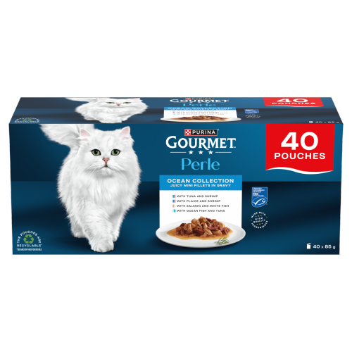 GOURMET PERLE CHEF'S OCEAN COLLECTION IN GRAVY 40X 85G