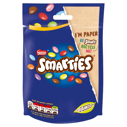 SMARTIES MILK CHOCOLATE SHARING BAG 105G