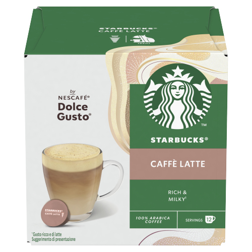 STARBUCKS WHITE CAFFE LATTE 12CAP 121.2G