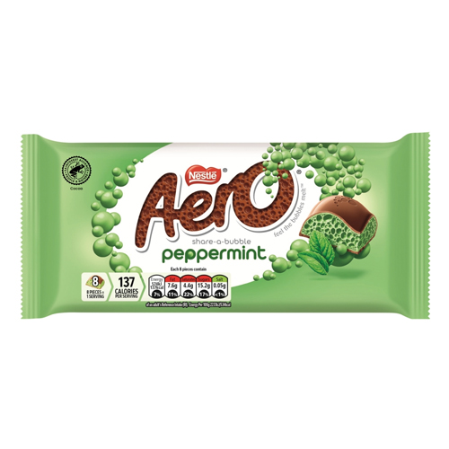AERO PEPPERMINT MINT CHOCOLATE SHARING BAR 90G