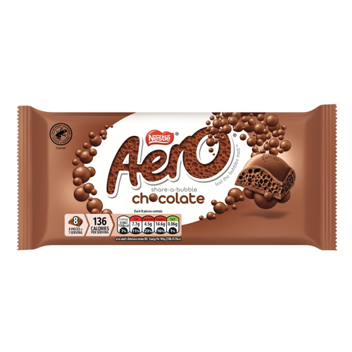 AERO MILK CHOCOLATE SHARING BAR 90G
