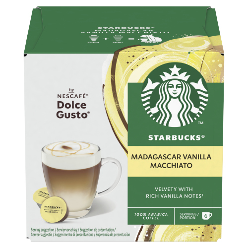 STARBUCKS WHITE VANILLA MACCHIATO 12 CAP 132G