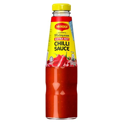 MAGGI AUTHENTIC MALAYSIAN EXTRA HOT CHILLI SAUCE DIPPING & COOKING SAUCE 320G