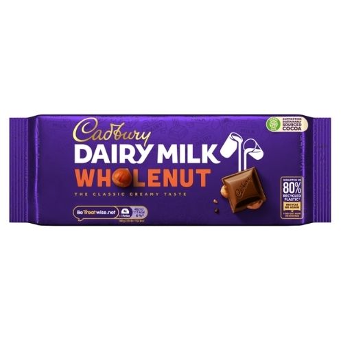 CADBURY DAIRY MILK WHOLENUT BLOCK 180G