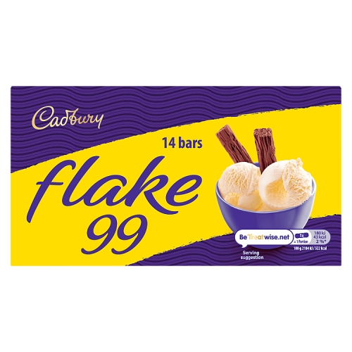 CADBURY FLAKE 99 CHOCOLATE BAR 14PK 115.5G