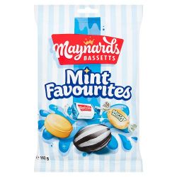 MAYNARDS BASSETTS MINT FAVOURITES SWEETS BAG 192G