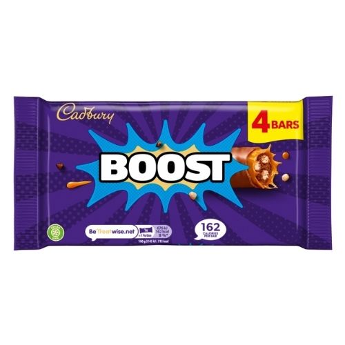 CADBURY BOOST CHOCOLATE BAR 4PK 126G