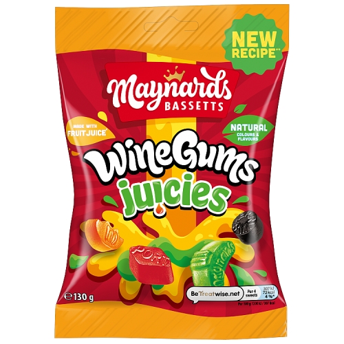 MAYNARDS BASSETTS WINE GUMS JUICES 130G