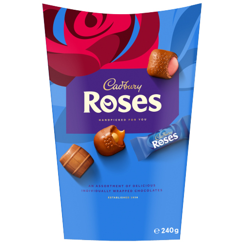 CADBURY ROSES CHOCOLATE CARTON 240G-XMAS