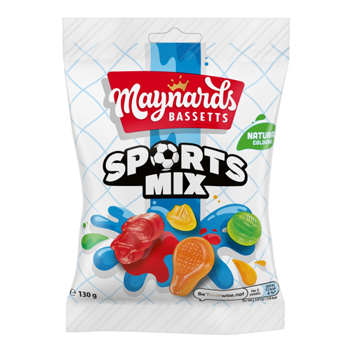 MAYNARDS BASSETTS SPORTS MIX SWEETS BAG 130G
