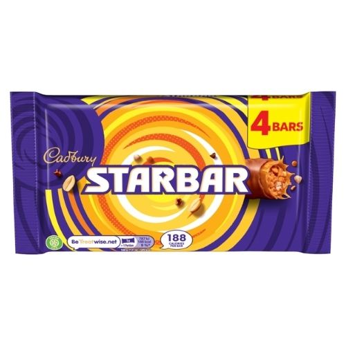 CADBURY STARBAR CHOCOLATE  4PK 148G