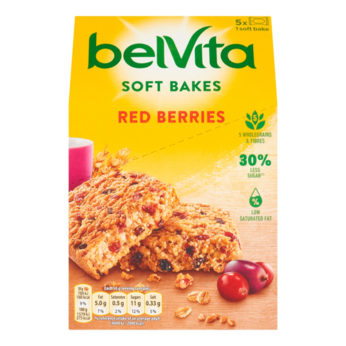 BELVITA SOFTBAKES RED BERRIES 200G