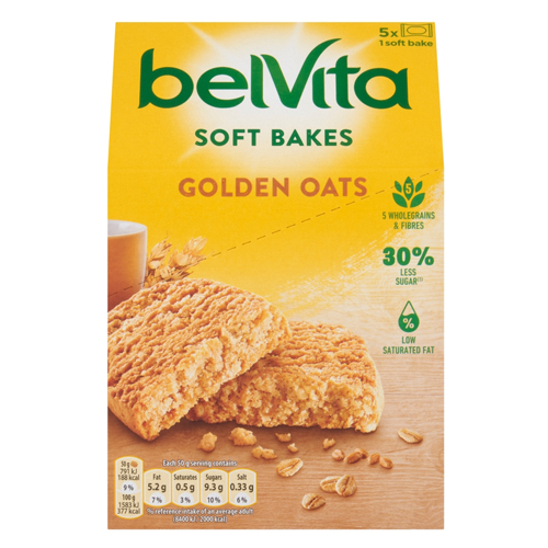 BELVITA SOFTBAKES GOLDEN GRAIN 250G