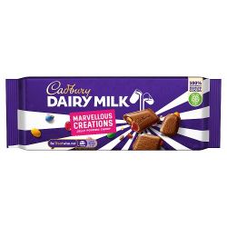 CADBURY DAIRY MILK MARVELLOUS CREATIONS JELLY POPPING CANDY BLOCK 160G