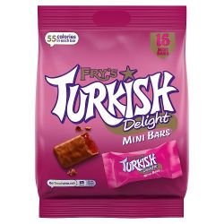 FRY'S TURKISH DELIGHT MINI BARS  225G