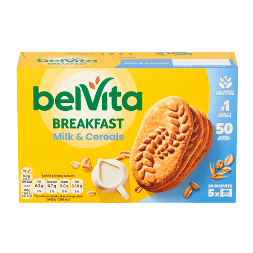 BELVITA CEREALS & MILK 225G