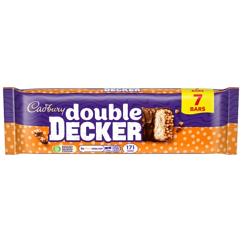 CADBURY DOUBLE DECKER CHOCOLATE BAR 7PK 261.1G