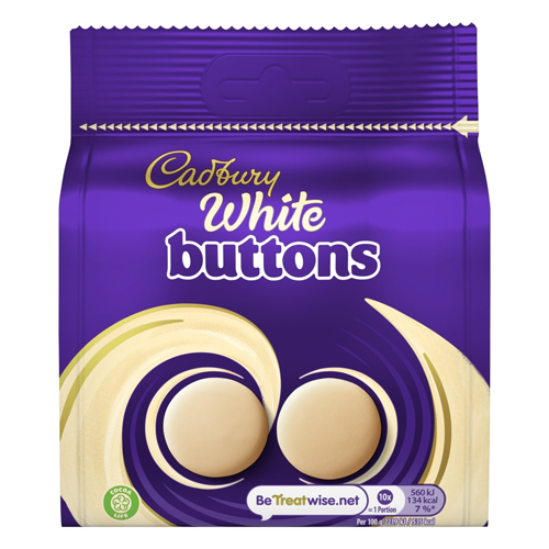 CADBURY WHITE BUTTONS 85G