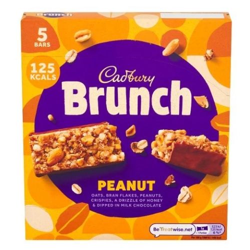 CADBURY BRUNCH BAR PEANUT 5PK 140G