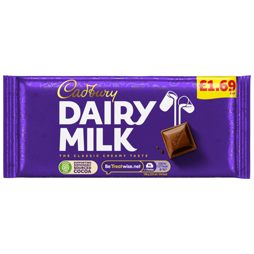 CADBURY DAIRY MILK CHILLIT CHOCOLATE BLOCK PMP £1.69 95G