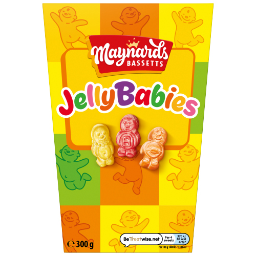 MAYNARDS BASSETTS JELLY BABIES CARTON 300G-XMAS