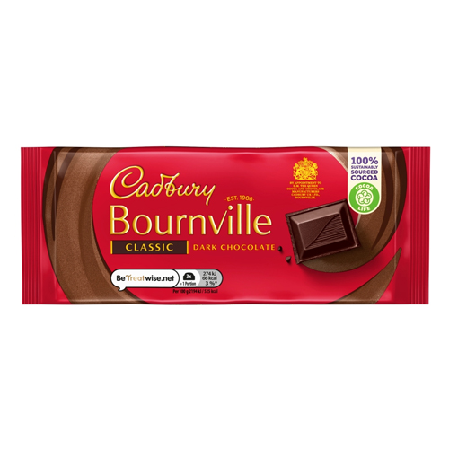 CADBURY BOURNVILLE CLASSIC DARK CHOCOLATE BLOCK 100G