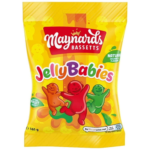 MAYNARDS BASSETTS JELLY BABIES BAG 165G