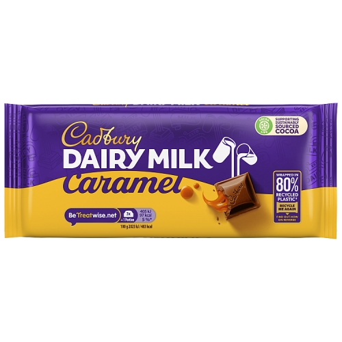 CADBURY DAIRY MILK CARAMEL CHOCOLATE BLOCK 120G
