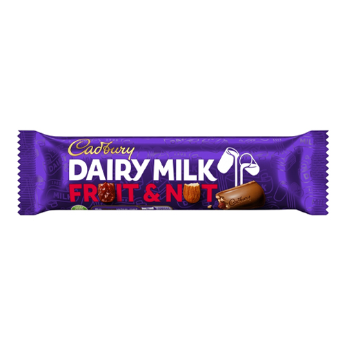 CADBURY DAIRY MILK FRUIT & NUT CHOCOLATE BAR 49G