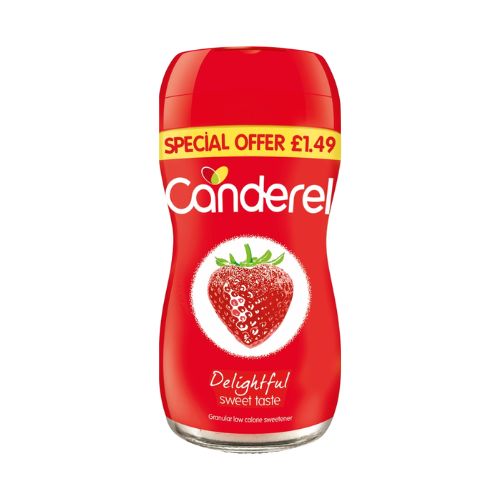 CANDEREL GRANULAR LOW CALORIE SWEETENER PMP £1.49 40G