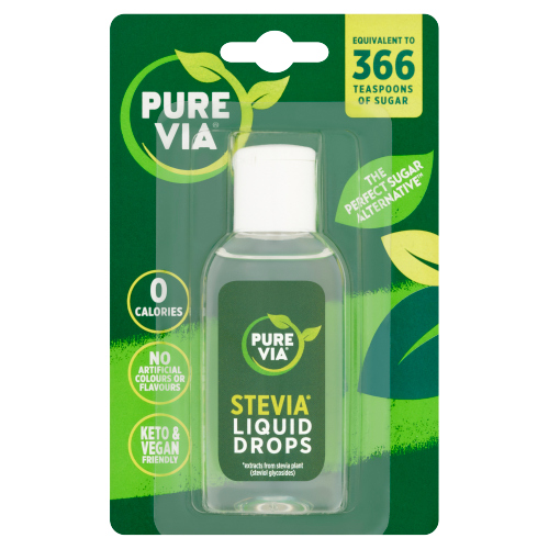 PURE VIA STEVIA LIQUID DROPS 55ML