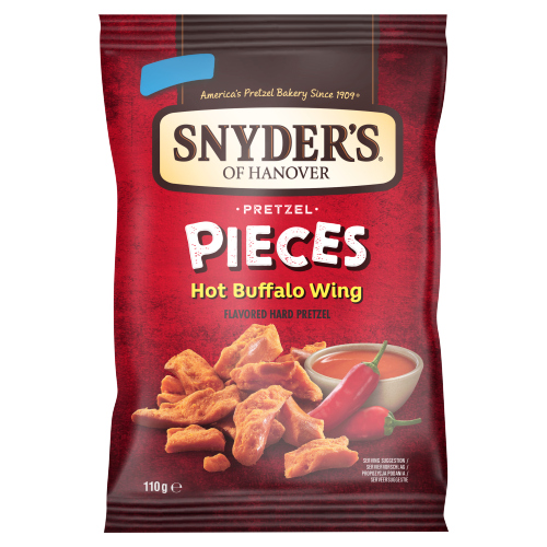 SNYDER'S PRETZEL PIECES HOT BUFFALO WINGS 110G