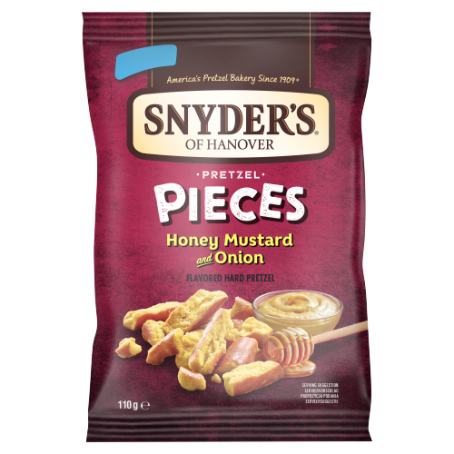 SNYDER'S PRETZEL PIECES HONEY MUST & ONION 110G
