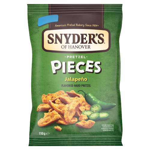 SNYDER'S PRETZEL PIECES JALAPENO 110G