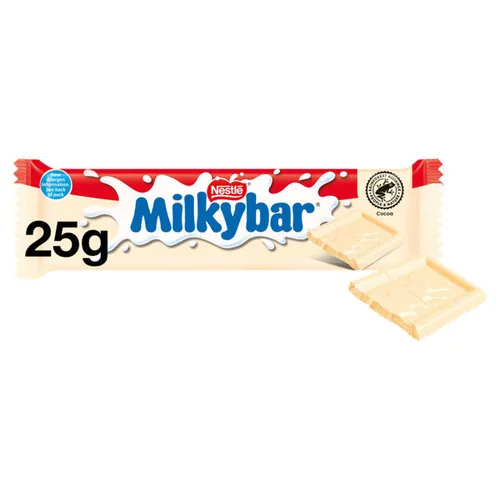 MILKYBAR WHITE CHOCOLATE MEDIUM BAR 25G