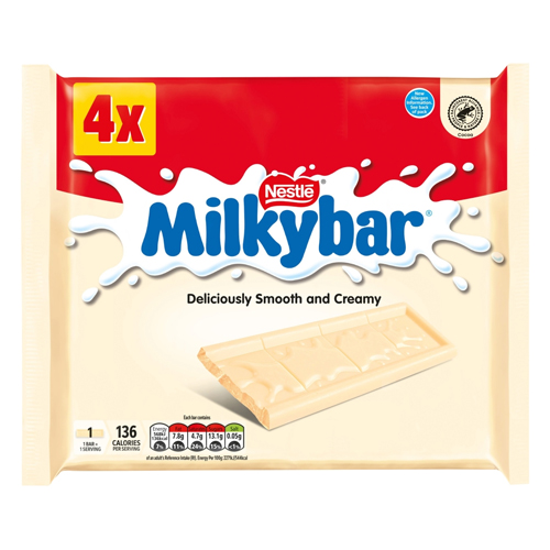 MILKYBAR MEDIUM BAR 4PK 100G