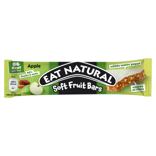 EAT NATURAL SOFT FRUIT BAR APPLE 25G