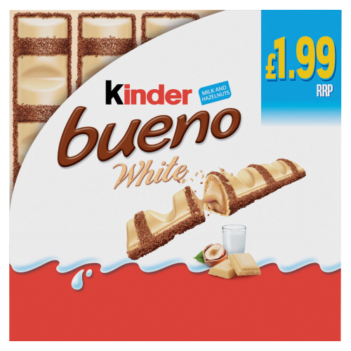 KINDER BUENO WHITE T1  5PK PMP £1.99 39G