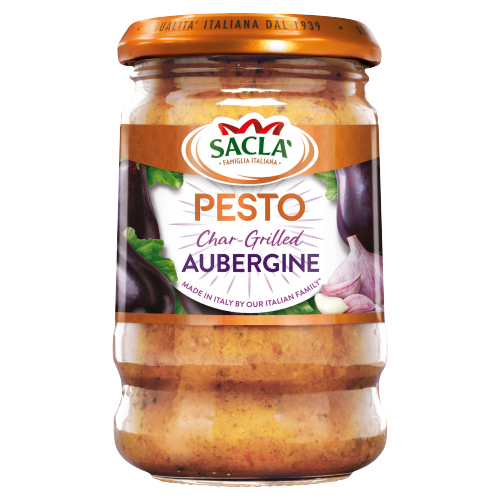 SACLA CHARGRILLED AUBERGINE PESTO 190G