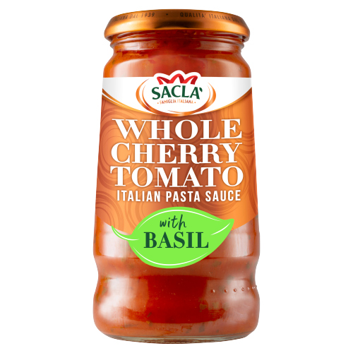 SACLA WHOLE CHERRY TOMATO & BASIL SAUCE 350G