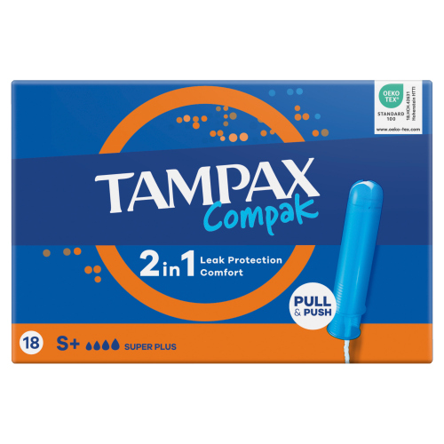 TAMPAX COMPAK SUPER PLUS SRP 18PK