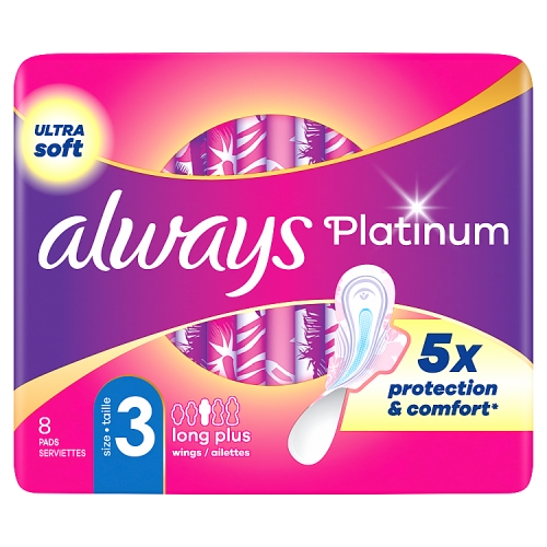 ALWAYS PLATINUM PADS NIGHT 8PK