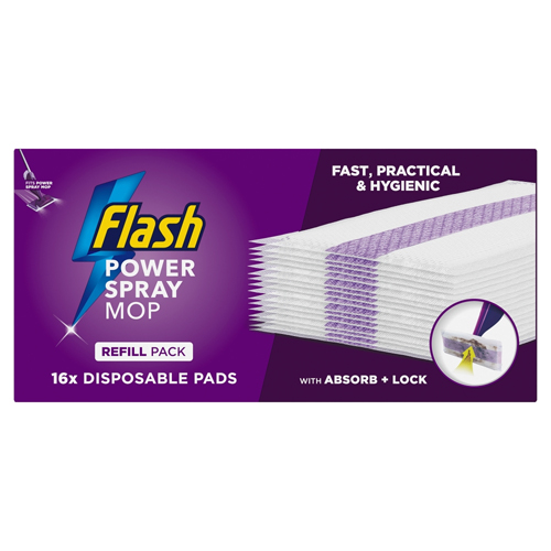 FLASH POWERMOP REFILL PADS 16PK