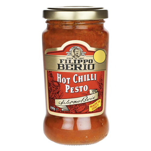 FILIPPO BERIO HOT CHILLI PESTO PMP £2.99 190G